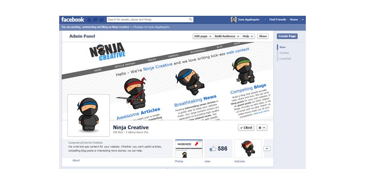 Ninja Creative Facebook Page